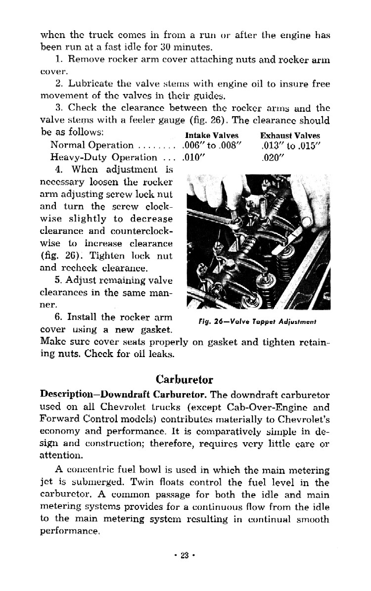 1952 Chevrolet Trucks Operators Manual Page 79